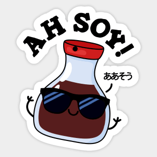 Ah Soy Cute Soy Sauce Pun Sticker